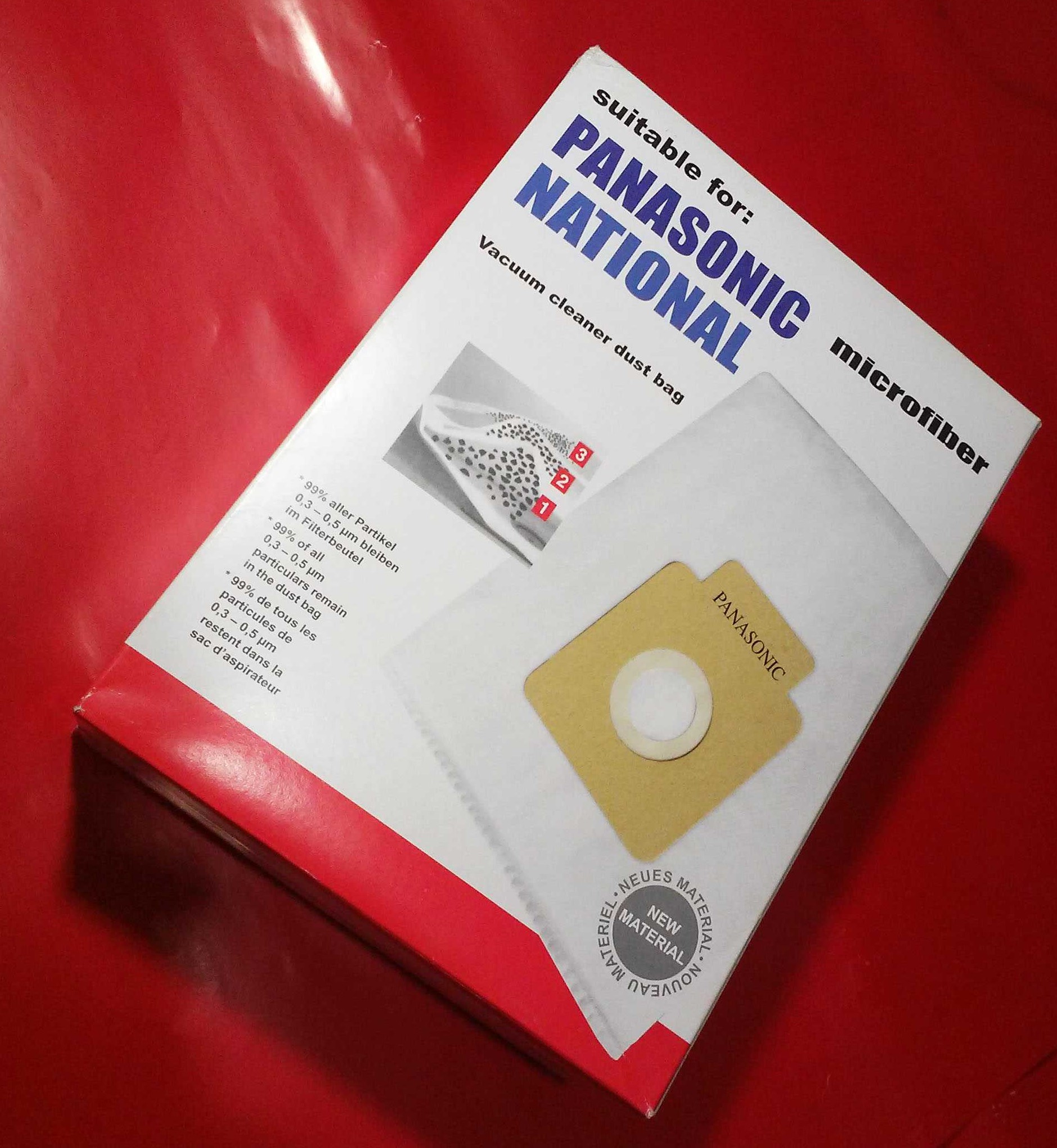 پاکت میکرو فیلتری و ضد آلرژی جاروبرقی پاناسونیک و ناسیونال