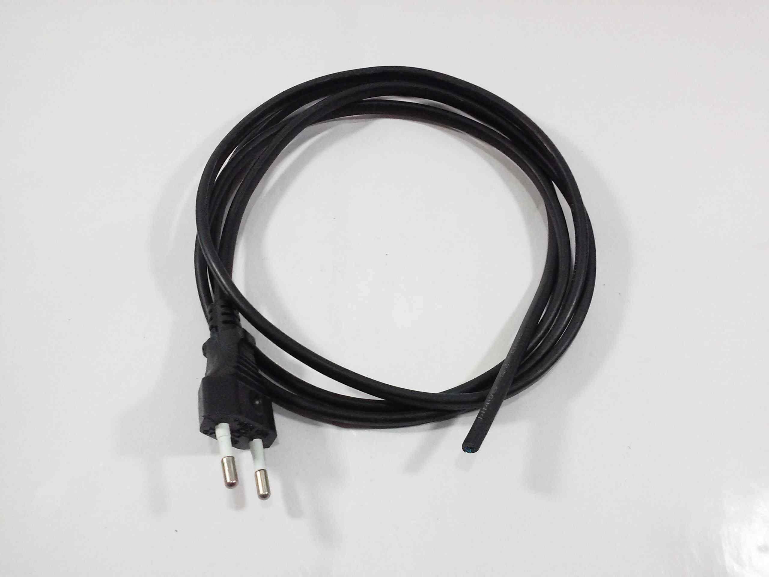 کابل مشکی (0.75*2)طول 1.7 متر